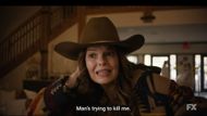 Betty Jo goes to hide at the retreat (Image via FX Networks| YouTube)